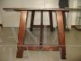 Antique style rustic table in solid spruce, 20th century