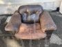 DS 101 reclining lounge chair by De Sede in brown leather, 1960s/70s