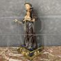 ANTIQUE WOODEN STATUE, ST. ANTHONY, 18TH CENTURY