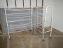 White lacquered industrial trolley, 1970s