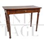 Antique wooden game table with drawer