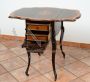 Antique Napoleon III extendable inlaid sewing table