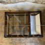 Vintage 1970s bamboo coffee table with fabric magazine rack