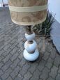 Vintage white ceramic floor lamp