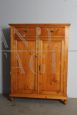 Antique Tuscan small sideboard cabinet in poor art, 19th century