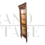 Antique wooden corner display cabinet