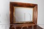 Antique Charles X tray frame in walnut with gold leaf