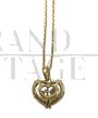 Chopard gold necklace with heart pendant with diamonds