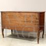 Antique Louis XV dresser in inlaid rosewood, 18th century Italy