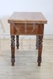 Antique extendable poplar kitchen table from the 19th century