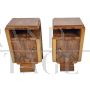 Pair of Italian Art Deco bedside tables from the 1930s - 1940s