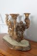 Antique 18th century candelabra in Mecca gilded wood