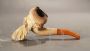 Vintage meerschaum pipe with bearded man carving