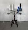 Wrought iron bistrot table base, 1950s