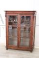 Antique 19th century solid larch display cabinet