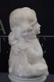 19th century Italian marble bust of a girl with A. Frilli signature