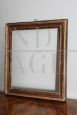 Antique 17th century frame in carved, lacquered and gilded wood