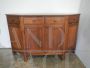 Notched sideboard in cherry wood, Venetian manufacture from the 50s