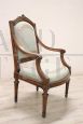 Antique Louis XVI armchair in walnut from the 18th century