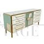 Design buffet dresser in colored glass with central door