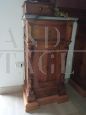 Pair of antique bedside tables from the late 19th century with gray marble top