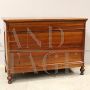 Antique Charles X chest of drawers in walnut from Italy, 19th century