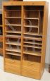 Double shutter oak filing cabinet