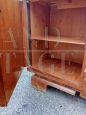 Pair of Art Deco sideboards in solid walnut and briar