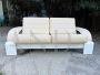 Design sofa by Nelo Sweden for Roche Bobois in white leather