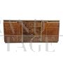 Modern art deco style sideboard in briar and brass