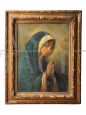 Oil painting on canvas with a religious subject from the early 20th century