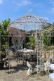 Antique style oval gazebo in wrought iron, 2.5 x 4.5 mt