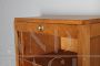 Art deco single rolling shutter filing cabinet in oak, 1940s