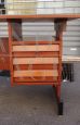 Vintage Italian teak desk with chest of drawers, 1960s