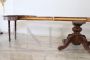 Antique table in solid walnut extendable up to 4 meters, mid-19th century