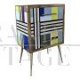 Vintage style small dresser covered with Murano glass tiles