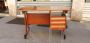 Vintage Italian teak desk with chest of drawers, 1960s