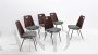 Set of 6 Du22 chairs by Gastone Rinaldi for Rima, Italy 1950s    