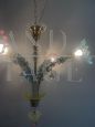 Rezzonico chandelier attr. Seguso in Murano glass with 4 lights