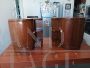 Pair of Art Deco bedside tables with bookcase