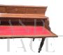 Antique mahogany drop-front desk from the mid-19th century