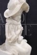 Precious sculpture of a noblewoman in white marble from the late 19th century