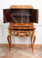 Antique Bonheur du Jour Napoleon III desk in fine exotic woods