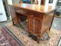 Antique 18th century Italian Lombard desk in inlaid walnut