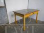 Vintage yellow lacquered kitchen table, 1960s