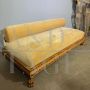 Antique neo-Renaissance chaise longue sofa in walnut, late 19th century 