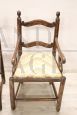 Pair of large antique walnut large chairs from the 18th century