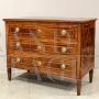 Louis XVI chest of drawers in inlaid walnut, Italy 18th century