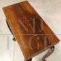 Small antique console folding table with central inlay, Italy '700 - Louis XV