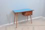 Mid-century desk with light blue formica top, Italy 1960s